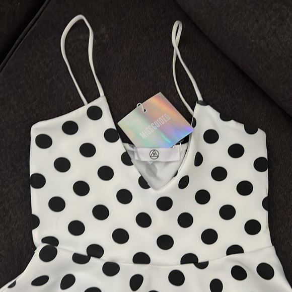 NWT Missguided Polka Dot Dress Size 0 - Picture 2 of 5